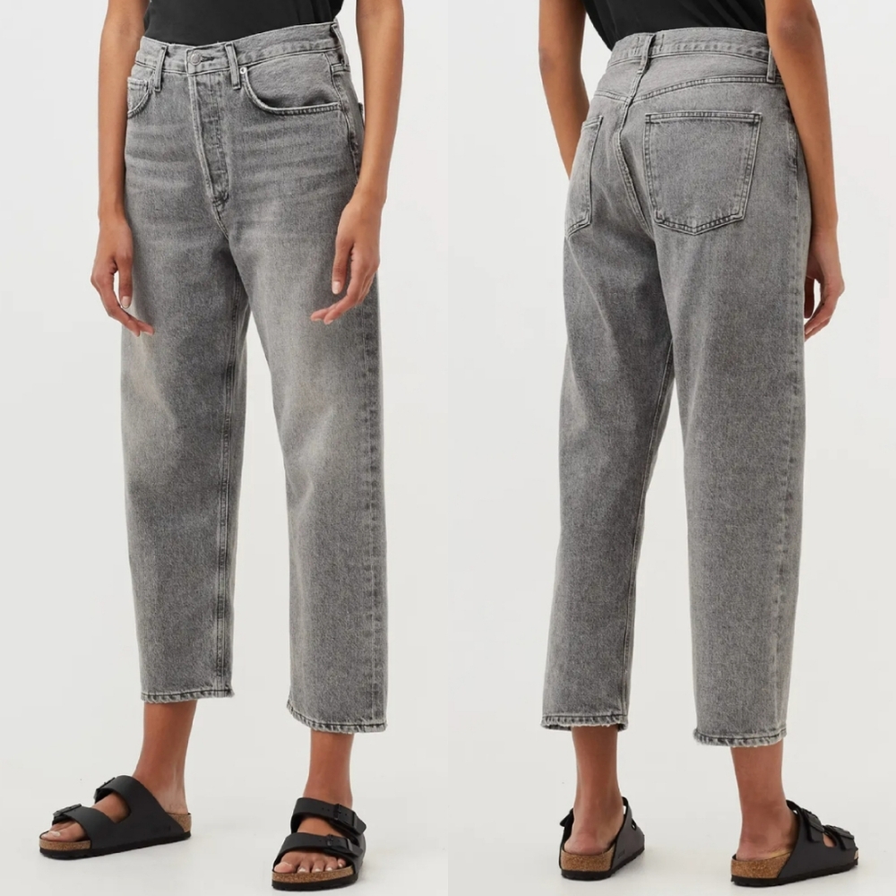 Agolde Gray Ankle & Cropped Jeans